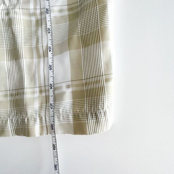 Quiksilver Men's Button Down Camp Shirt Casual Short Sleeve Green Plaid Medium - Picture 5 of 9